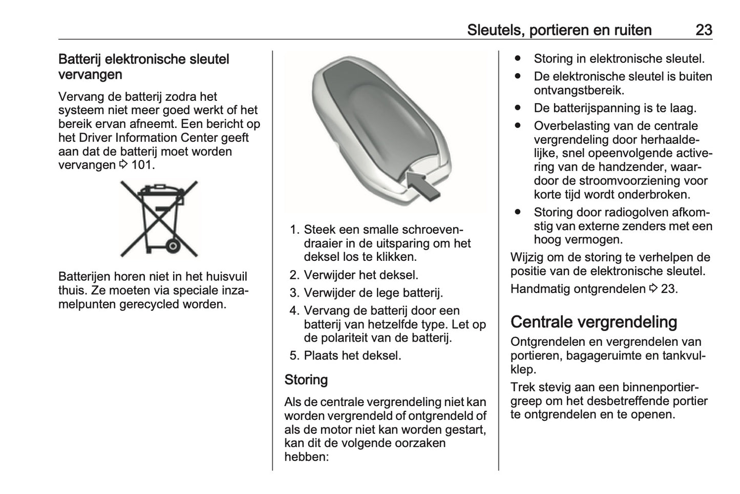 2018 Opel Crossland X Owner's Manual | Dutch