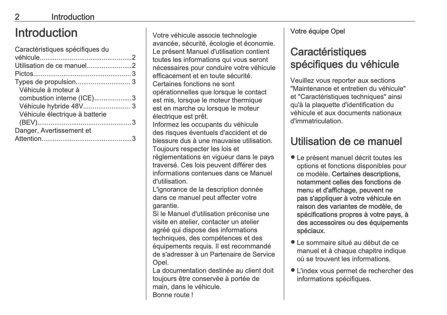 2025 Opel Frontera Owner's Manual | French