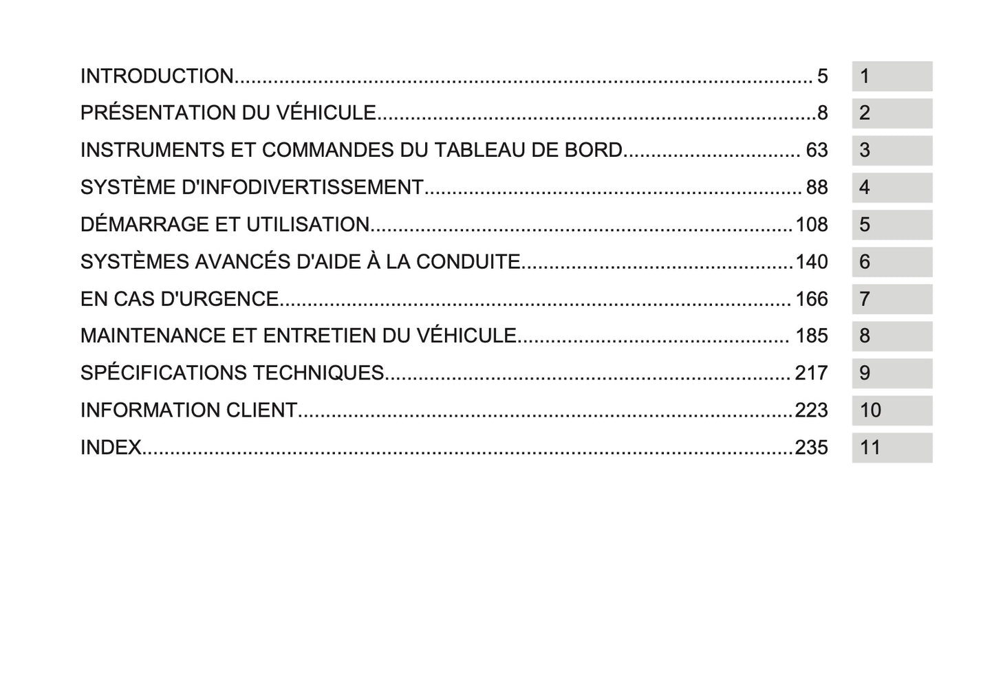 2026 Opel Frontera Owner's Manual | French