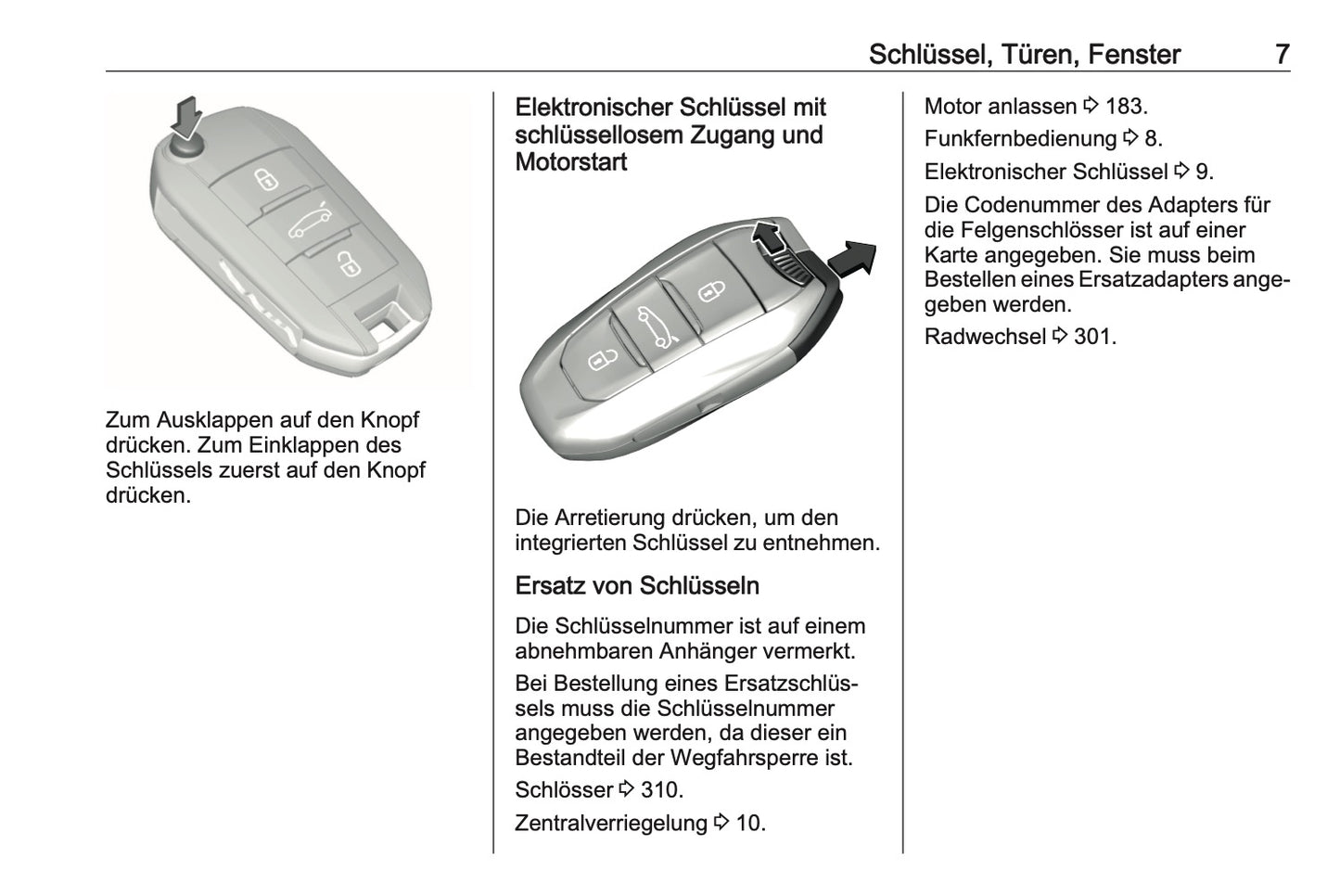 2023-2024 Opel Grandland Owner's Manual | German