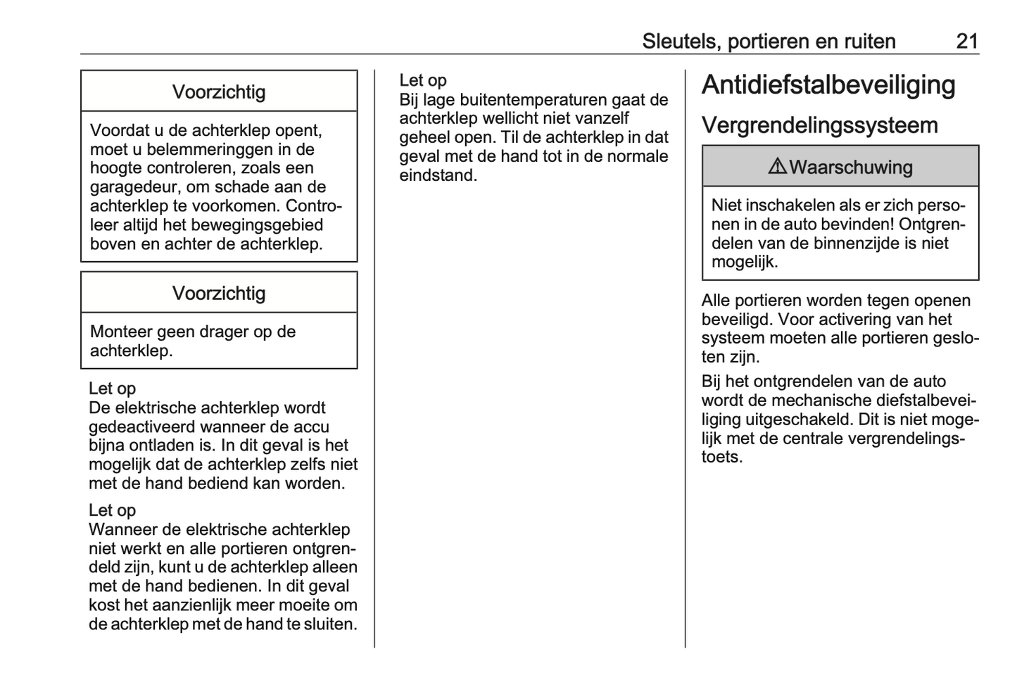 2023-2024 Opel Grandland Owner's Manual | Dutch