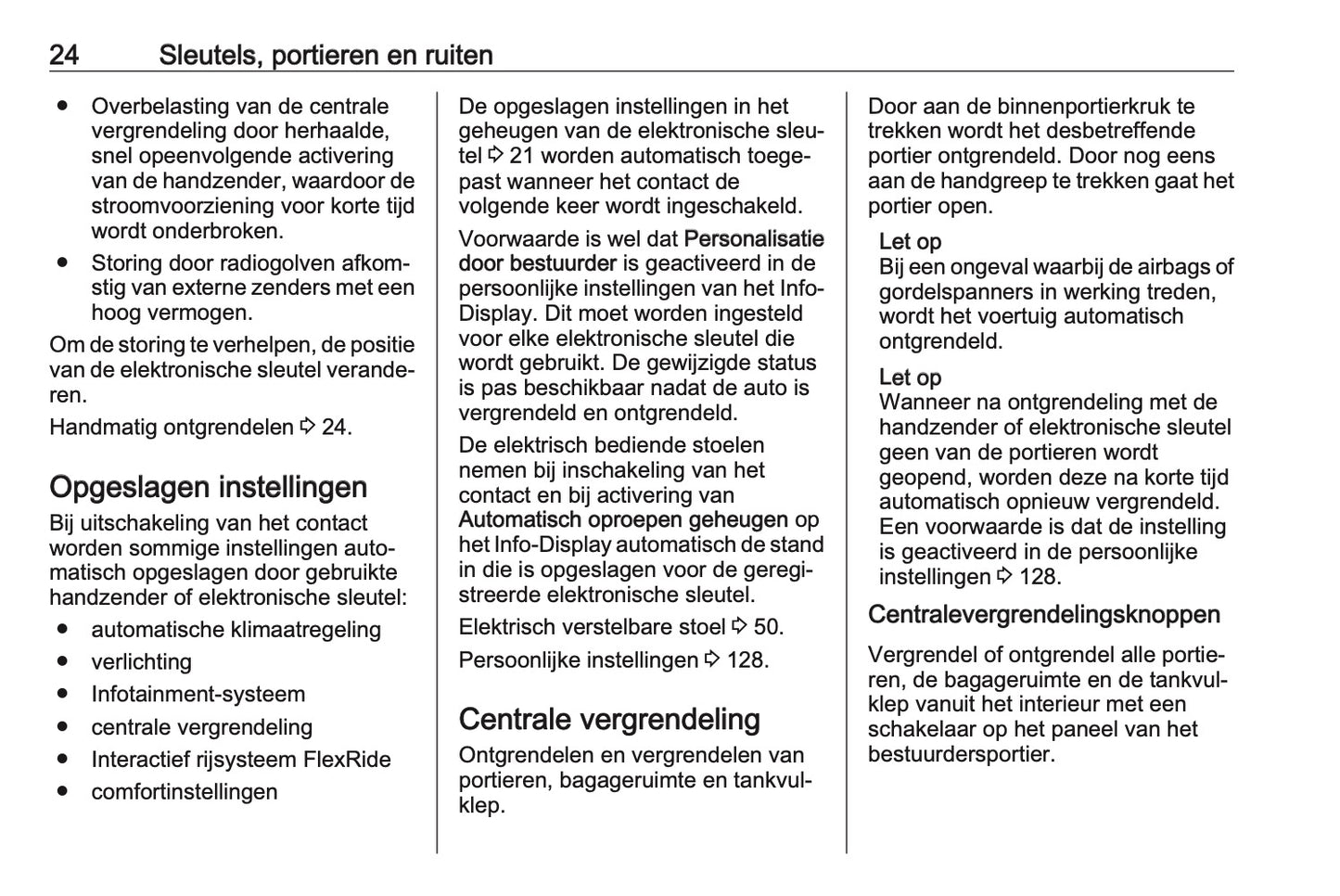 2019 Opel Isignia Owner's Manual | Dutch