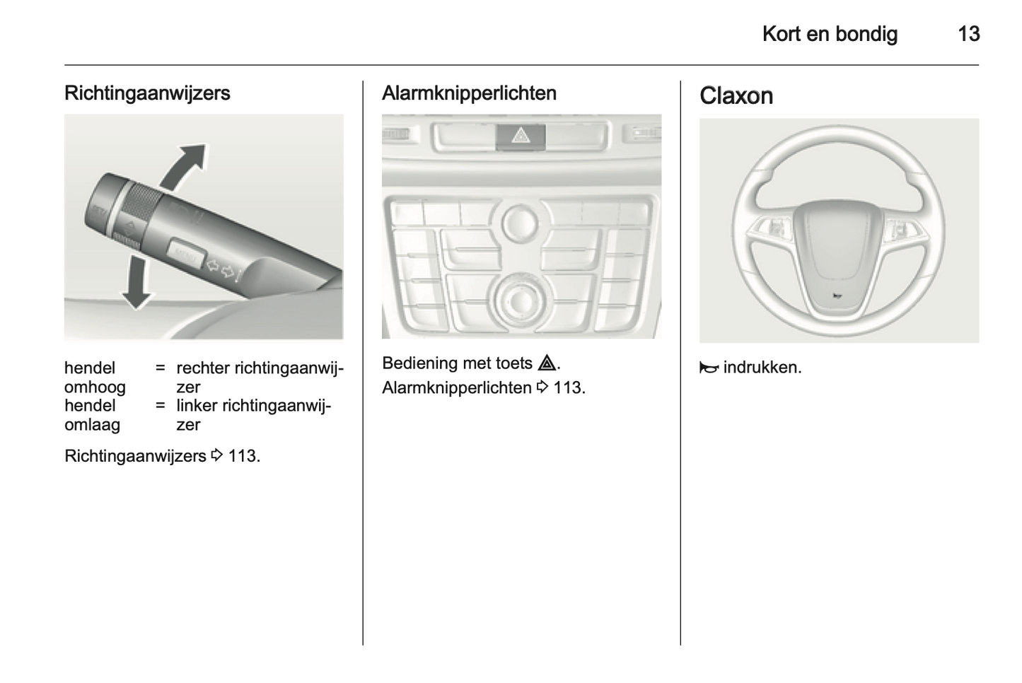 2013-2014 Opel Mokka Owner's Manual | Dutch