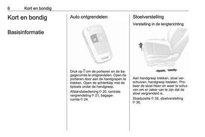 2015-2016 Opel Mokka Owner's Manual | Dutch