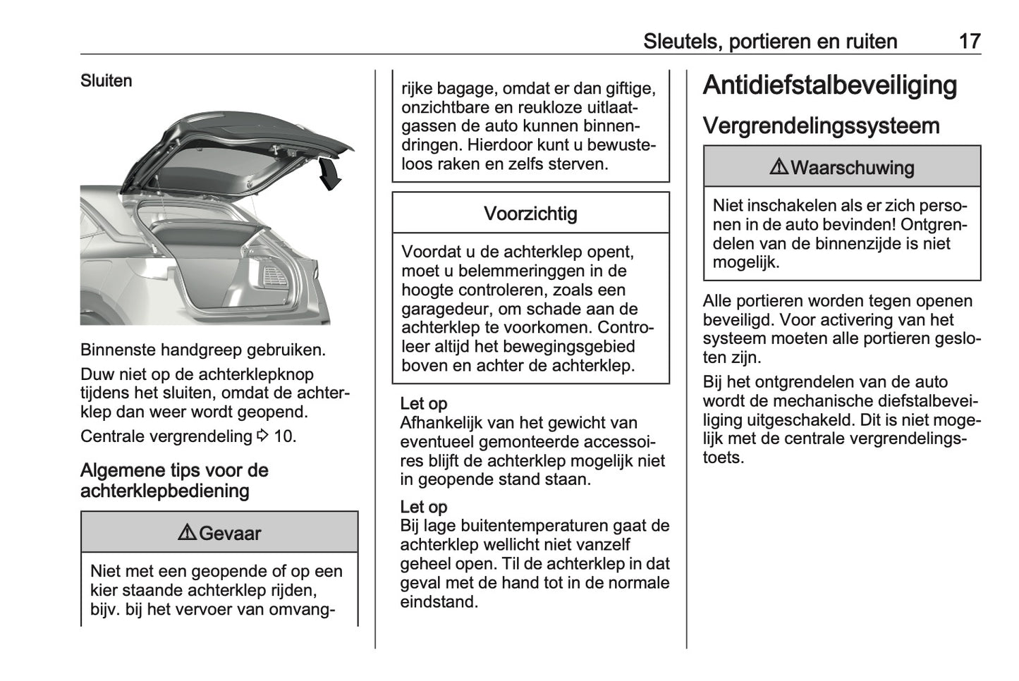 2023 Opel Mokka Owner's Manual | Dutch