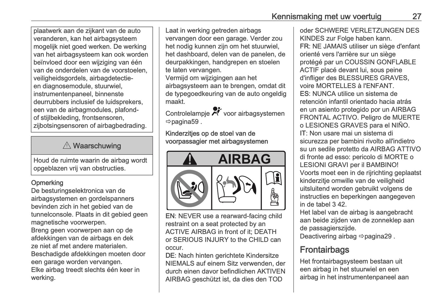 2025 Opel Mokka Owner's Manual | Dutch
