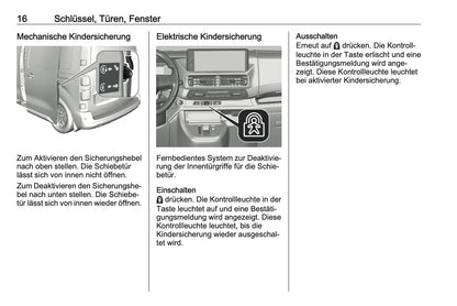 2023-2024 Opel Vivaro Bedienungsanleitung | Deutsch