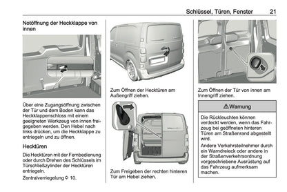 2024-2025 Opel Vivaro Bedienungsanleitung | Deutsch