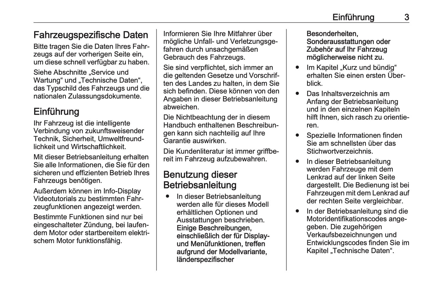 2024-2025 Opel Vivaro Bedienungsanleitung | Deutsch