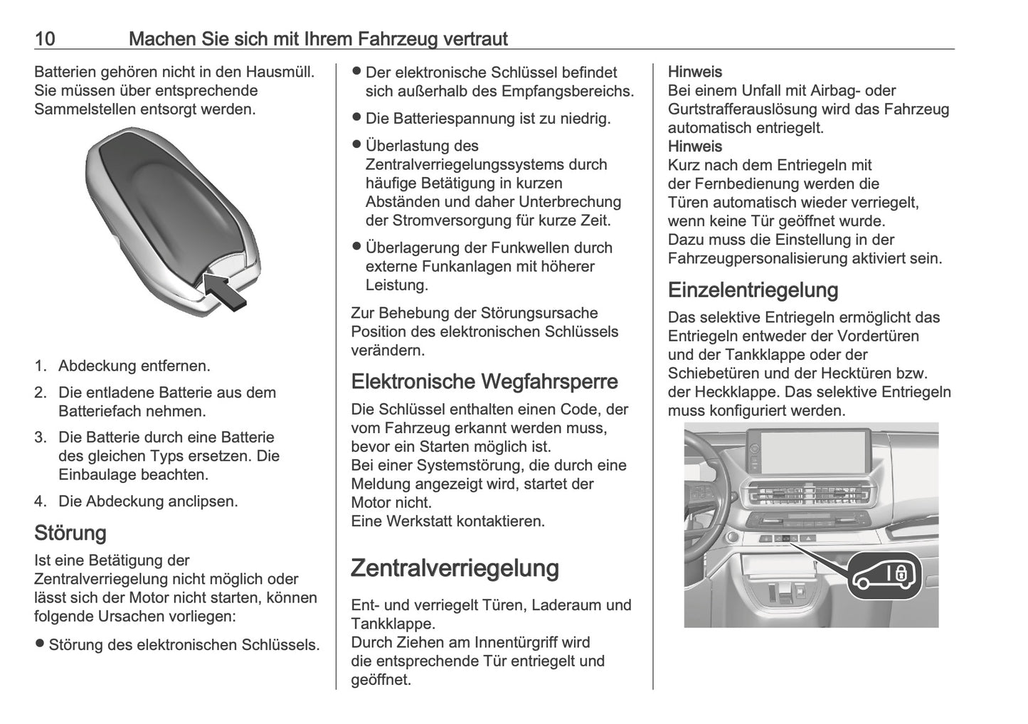 2025-2026 Opel Vivaro Bedienungsanleitung | Deutsch
