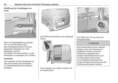 2025-2026 Opel Vivaro Bedienungsanleitung | Deutsch