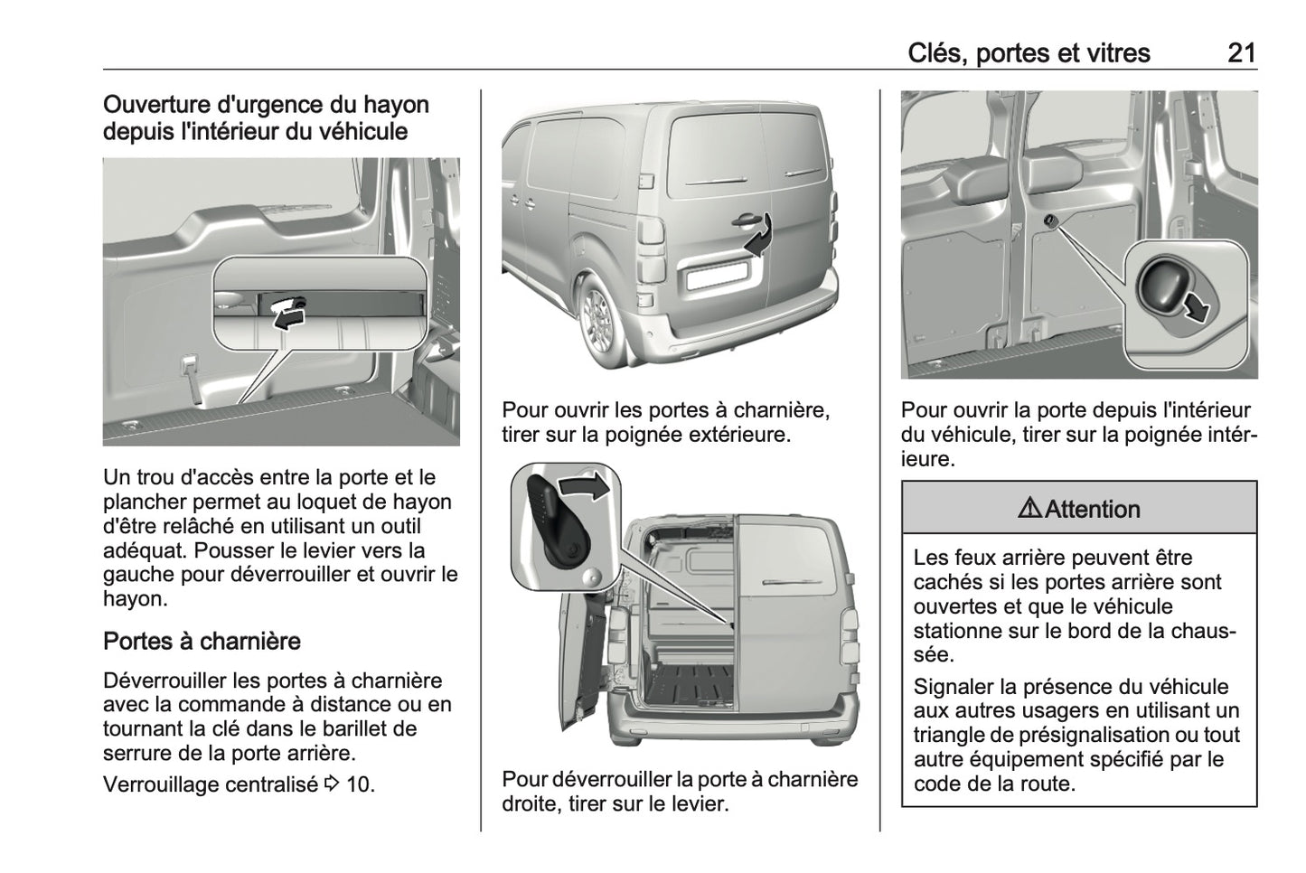 2023-2024 Opel Vivaro Owner's Manual | French