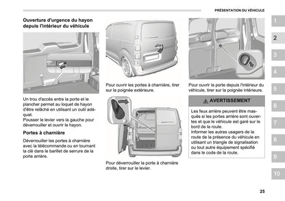 2026 Opel Vivaro Owner's Manual | French