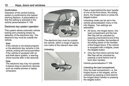 2023-2024 Opel Vivaro Owner's Manual | English