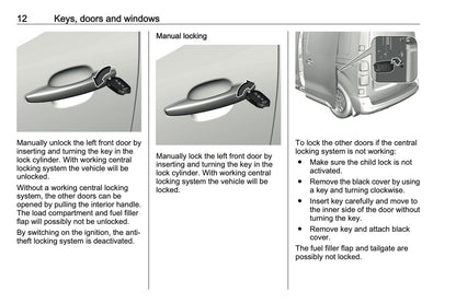 2023-2024 Opel Vivaro Owner's Manual | English