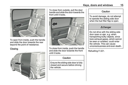 2023-2024 Opel Vivaro Owner's Manual | English