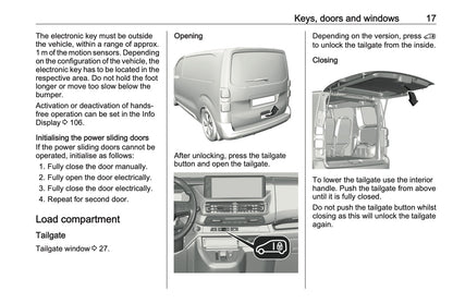 2023-2024 Opel Vivaro Owner's Manual | English