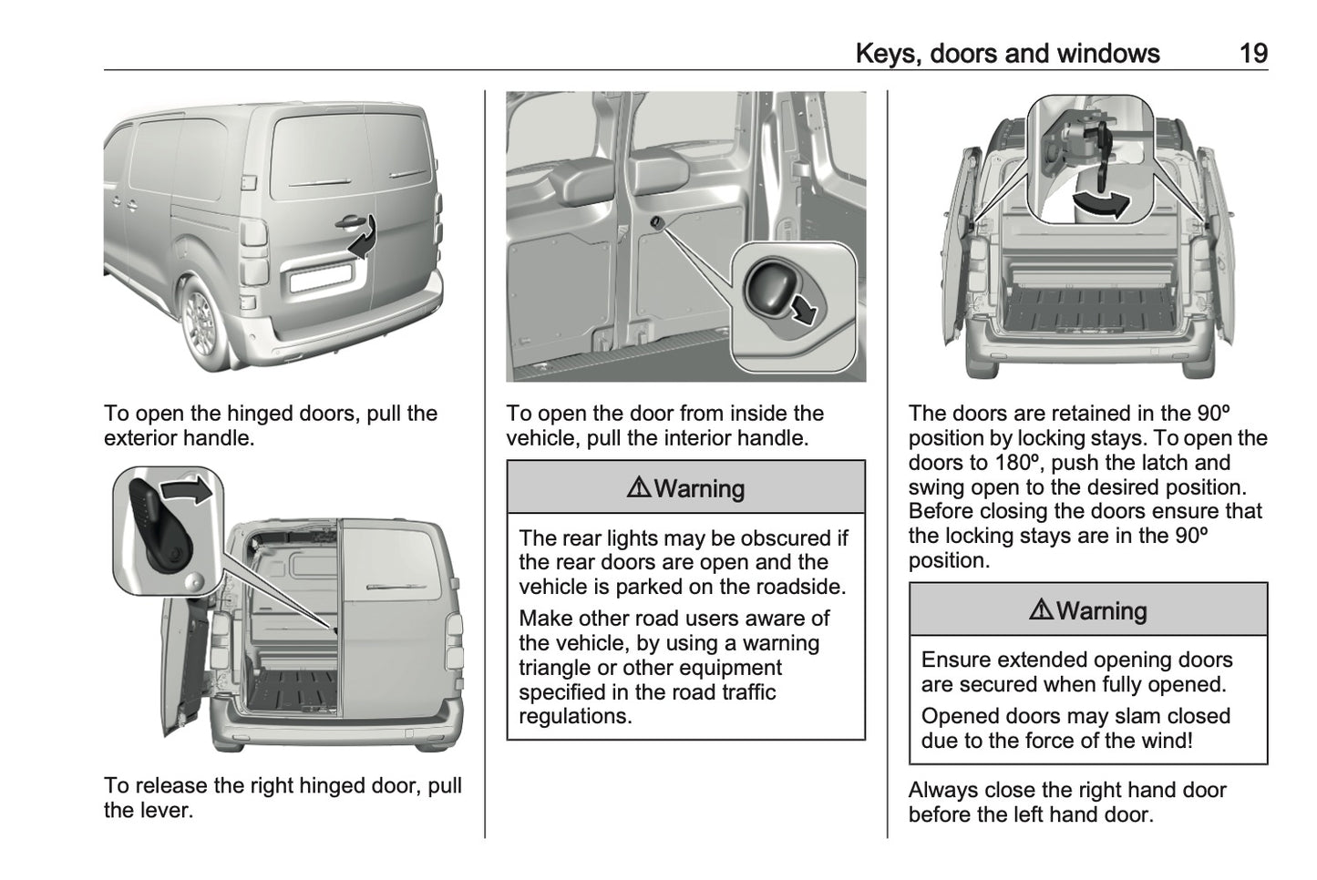 2023-2024 Opel Vivaro Owner's Manual | English