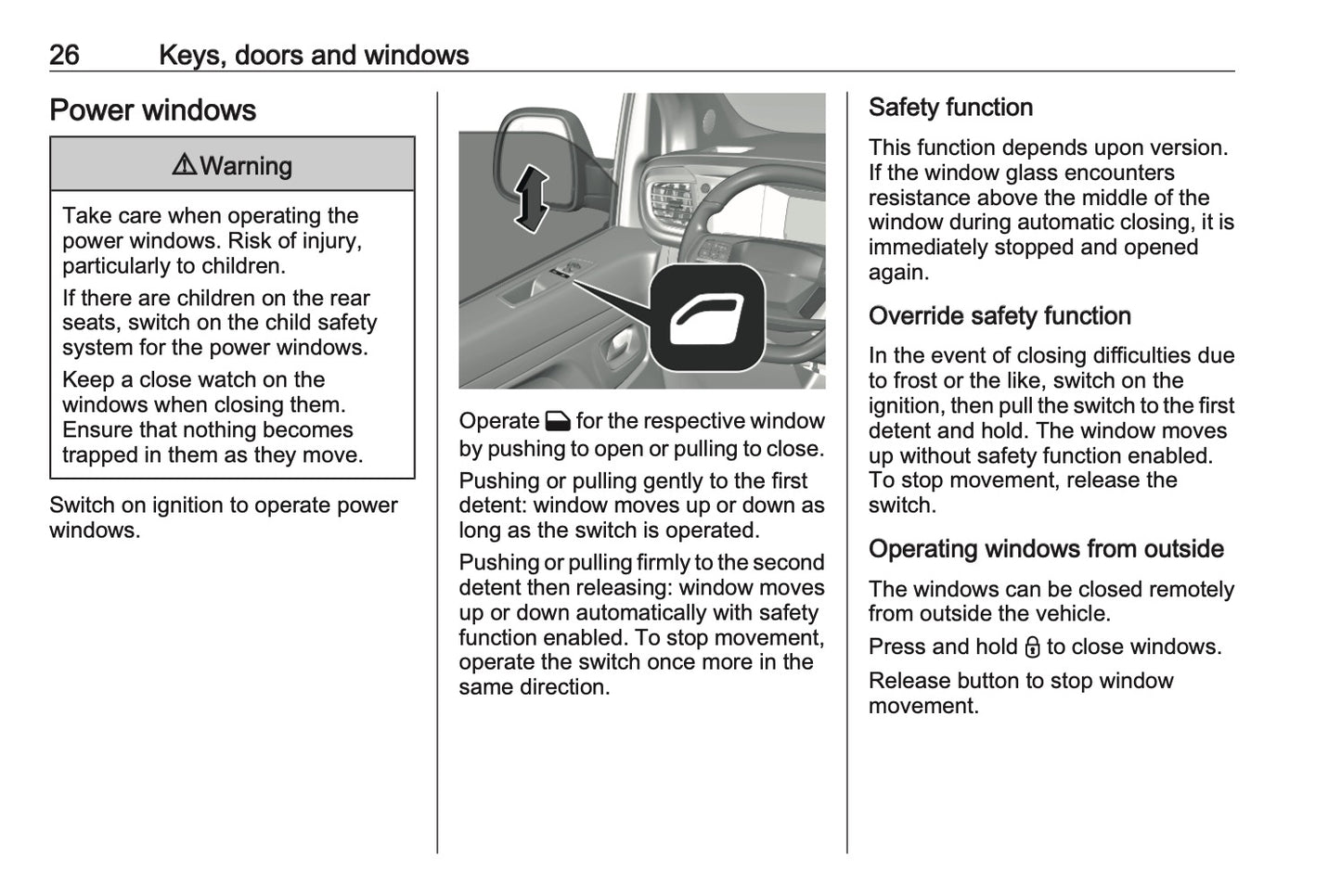 2023-2024 Opel Vivaro Owner's Manual | English