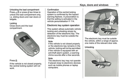 2024-2025 Opel Vivaro Owner's Manual | English
