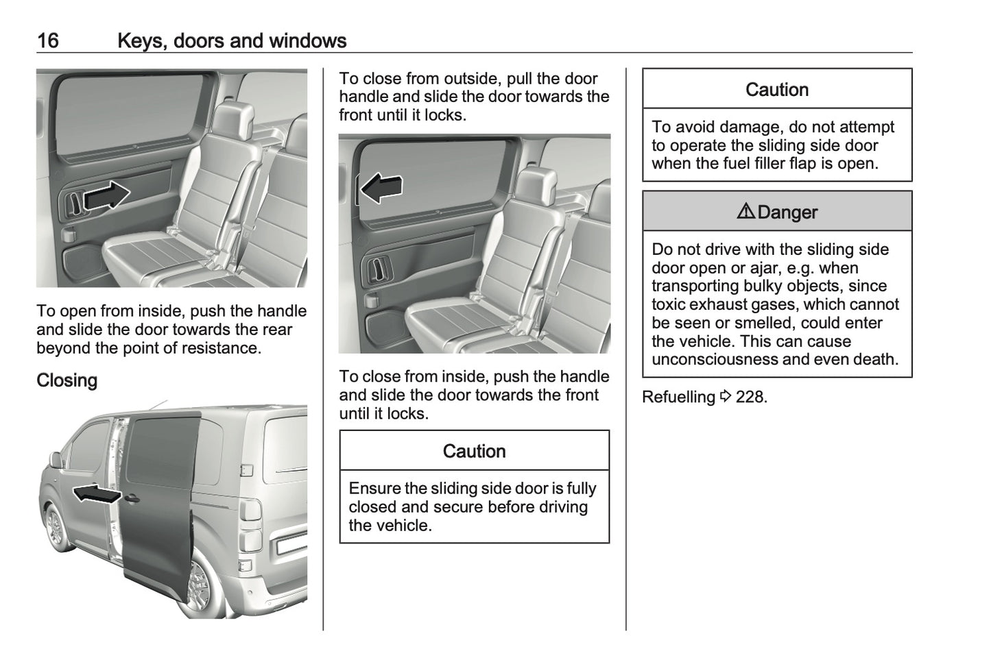 2024-2025 Opel Vivaro Owner's Manual | English
