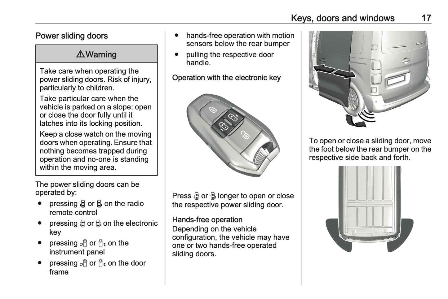 2024-2025 Opel Vivaro Owner's Manual | English