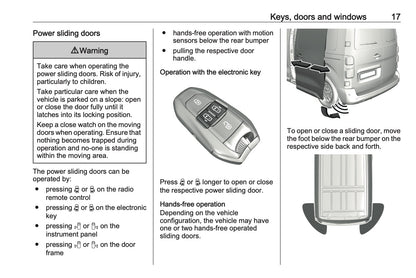 2024-2025 Opel Vivaro Owner's Manual | English