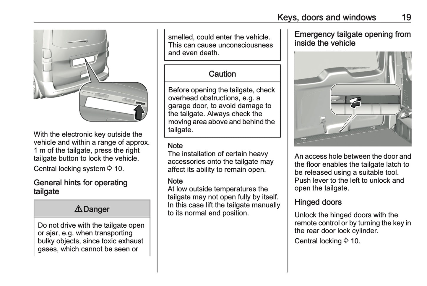 2024-2025 Opel Vivaro Owner's Manual | English