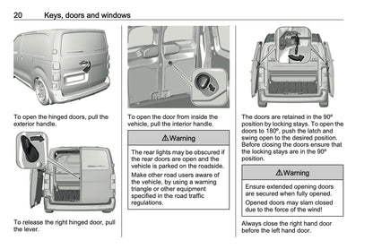 2024-2025 Opel Vivaro Owner's Manual | English