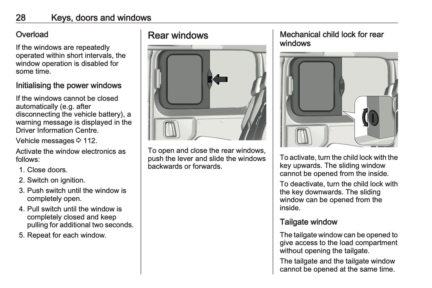 2024-2025 Opel Vivaro Owner's Manual | English