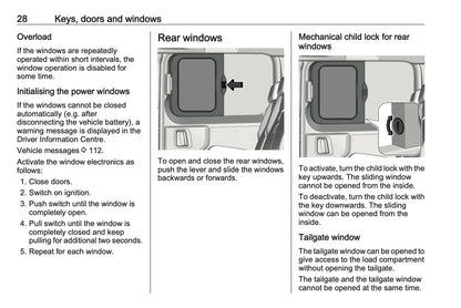 2024-2025 Opel Vivaro Owner's Manual | English