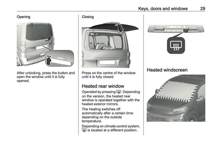 2024-2025 Opel Vivaro Owner's Manual | English