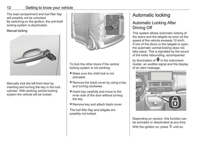 2025-2026 Opel Vivaro Owner's Manual | English
