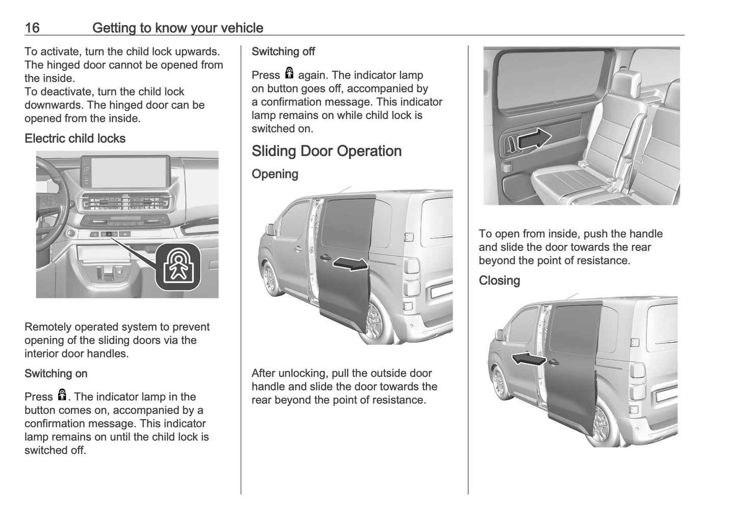 2025-2026 Opel Vivaro Owner's Manual | English