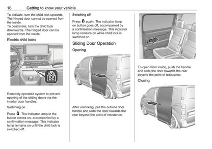 2025-2026 Opel Vivaro Owner's Manual | English