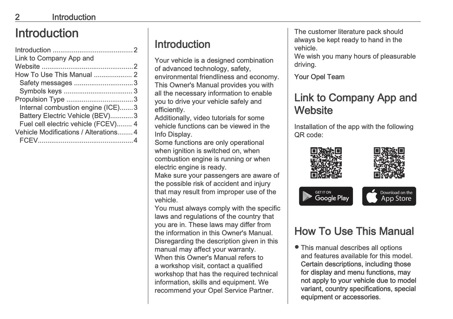 2025-2026 Opel Vivaro Owner's Manual | English