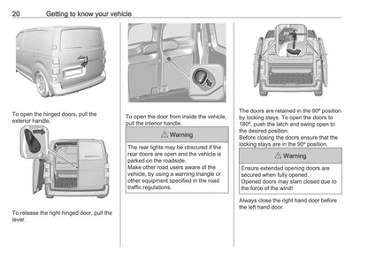2025-2026 Opel Vivaro Owner's Manual | English