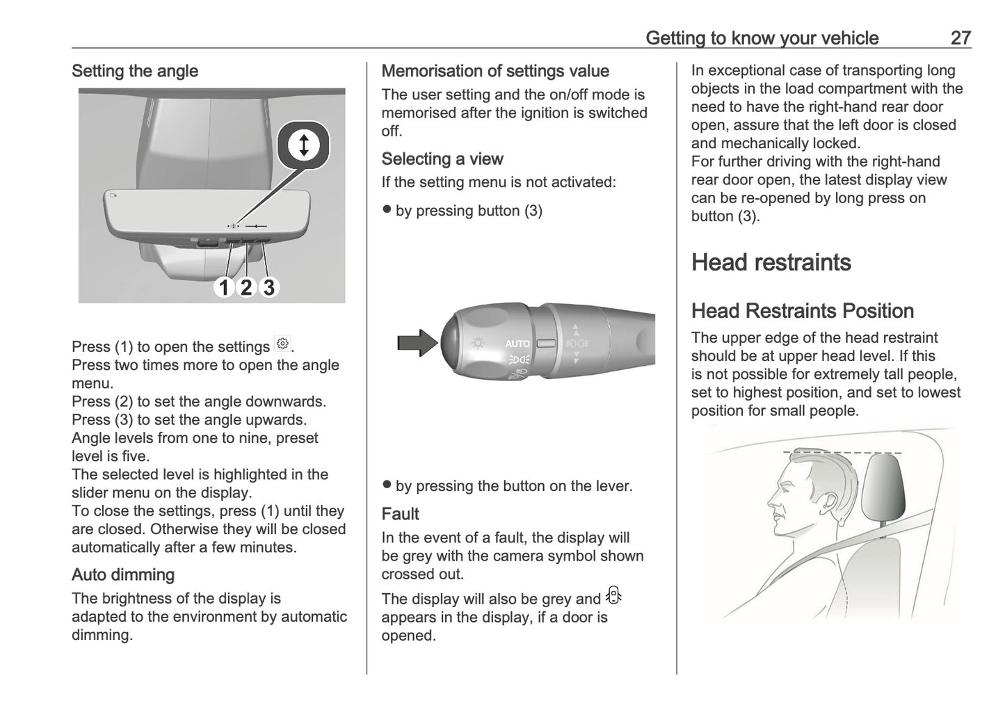 2025-2026 Opel Vivaro Owner's Manual | English