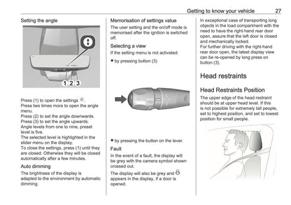 2025-2026 Opel Vivaro Owner's Manual | English