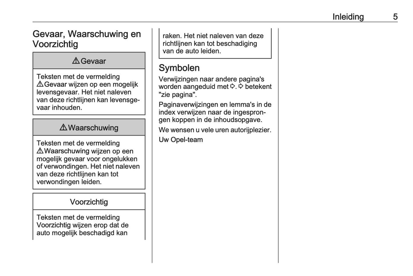 2024 Opel Vivaro Owner's Manual | Dutch