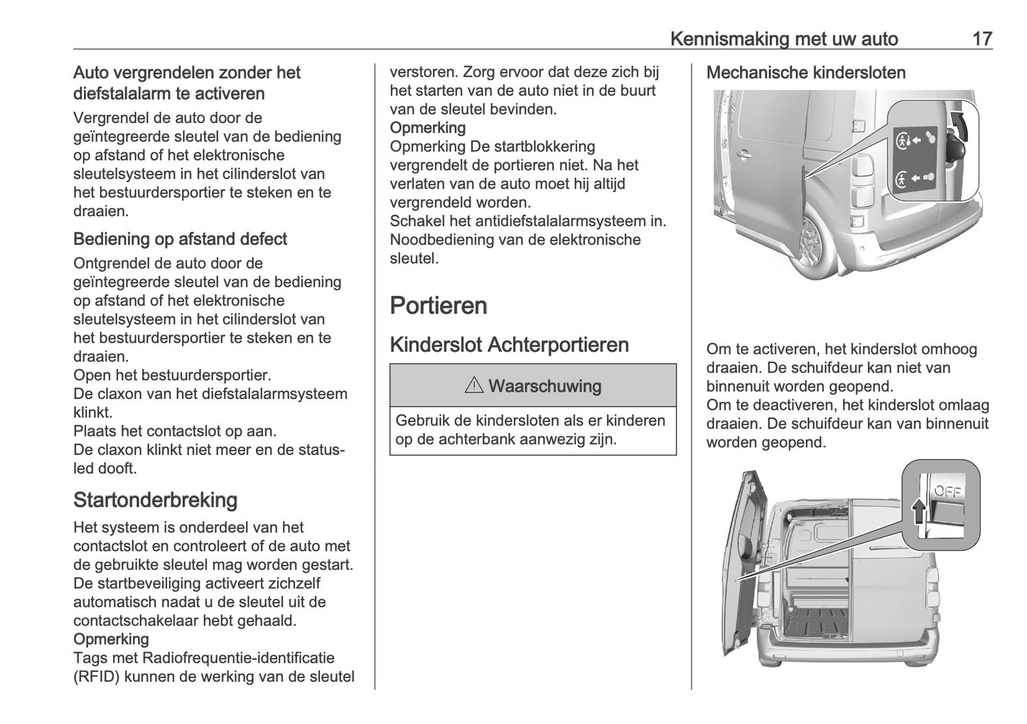 2025-2026 Opel Vivaro Owner's Manual | Dutch