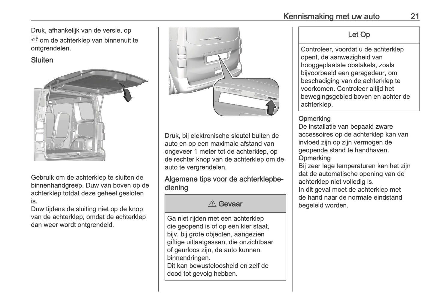 2025-2026 Opel Vivaro Owner's Manual | Dutch