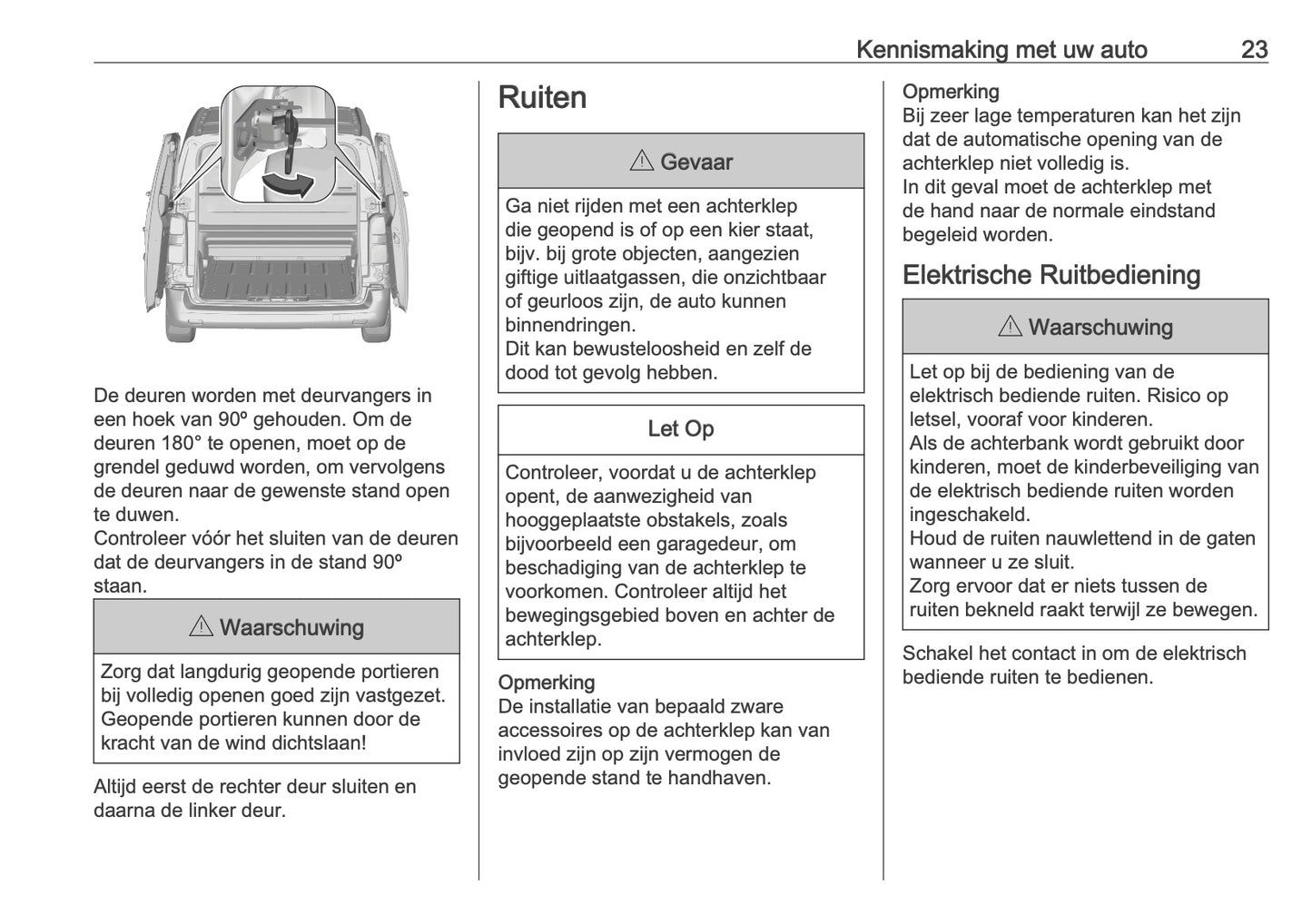 2025-2026 Opel Vivaro Owner's Manual | Dutch