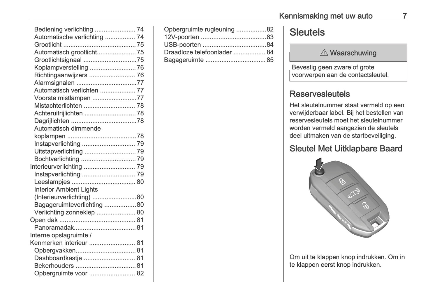 2025-2026 Opel Vivaro Owner's Manual | Dutch
