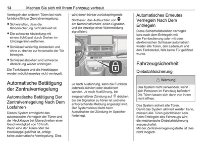 2025-2026 Opel Zafira Life Bedienungsanleitung | Deutsch