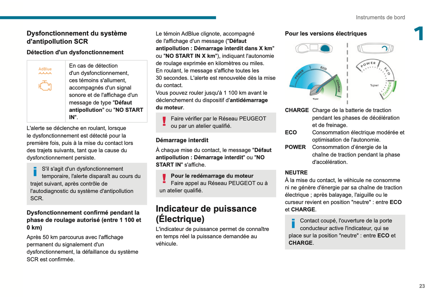 2023-2024 Peugeot 2008 / e-2008 Owner's Manual | French