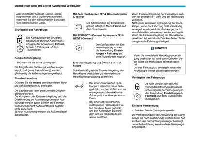 2026 Peugeot 3008/5008 Owner's Manual | German