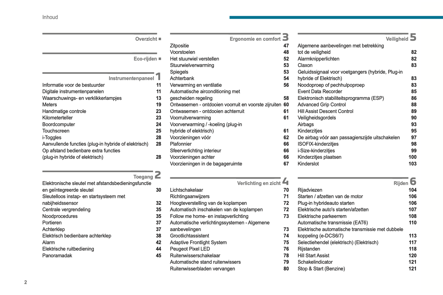 2024 Peugeot 3008/e-3008 Owner's Manual | Dutch