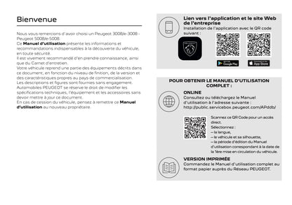 2026 Peugeot 3008/5008 Owner's Manual | French