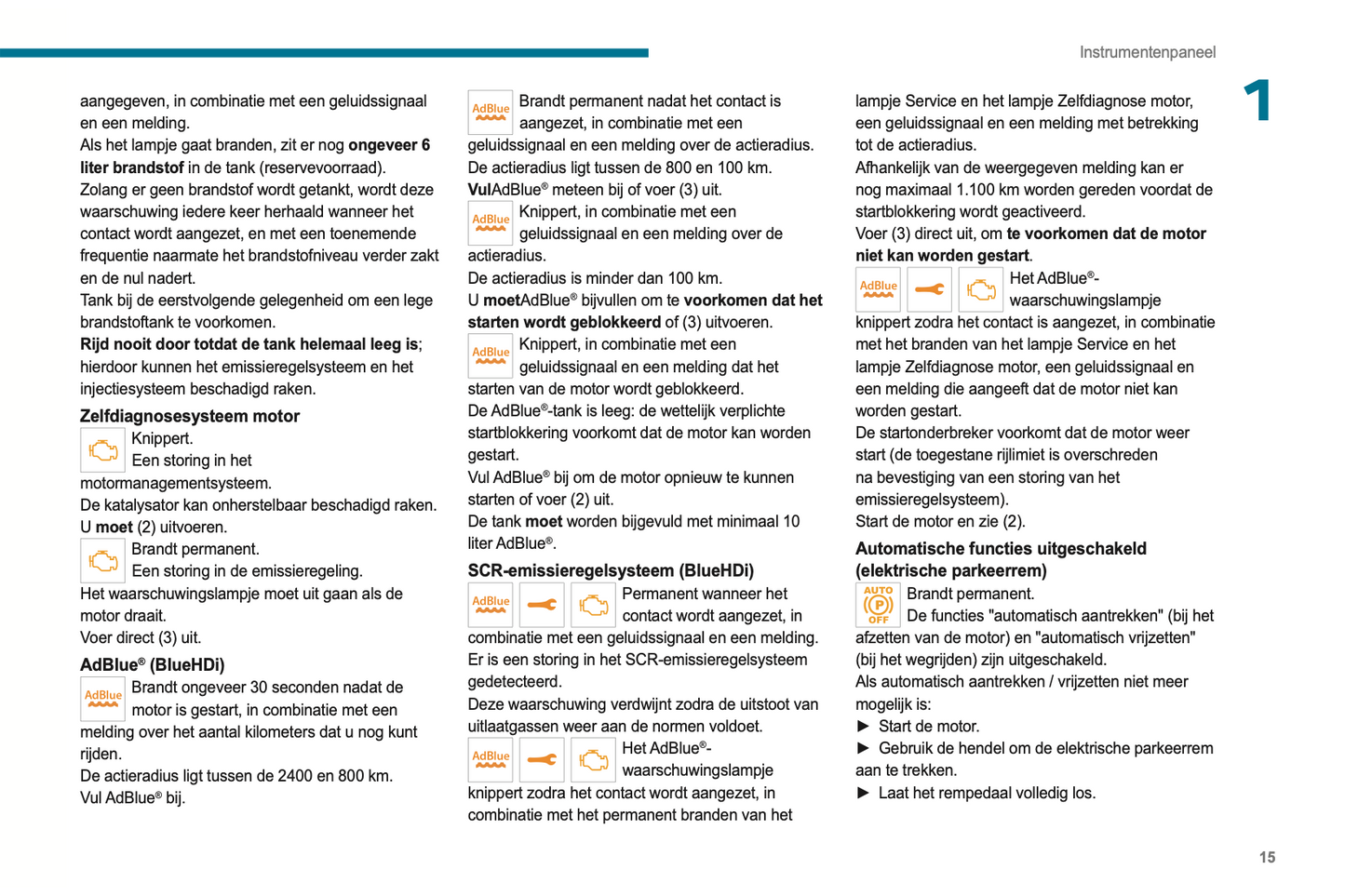 2023-2024 Peugeot 3008/5008 Owner's Manual | Dutch